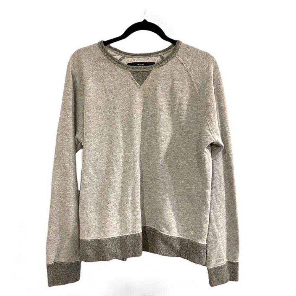AMERICAN EAGLE pullover womens grey Henley pullover large